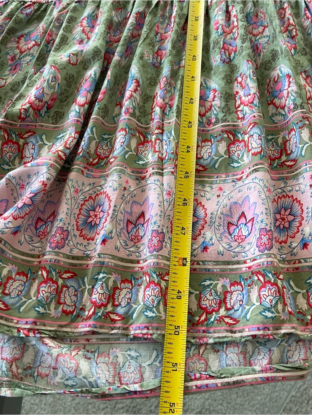 Natural Life Womens Gianni Boho Floral Tiered Midi Dress Size XXL Cottagecore - Picture 6 of 8